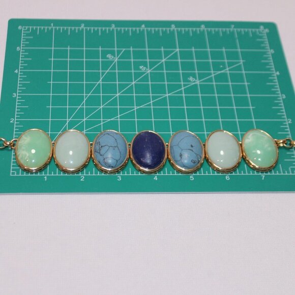 Talbots Oval Cabochon Statement Necklace - Picture 6 of 11